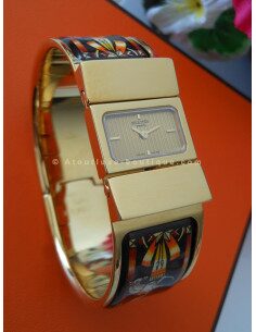 MONTRE BRACELET HERMES LOQUET THEME CHEVAUX