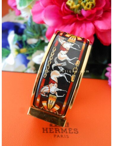 MONTRE BRACELET HERMES LOQUET THEME CHEVAUX