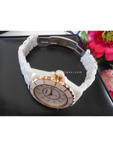 MONTRE CHANEL J12 - OR ROSE ET DIAMANTS
