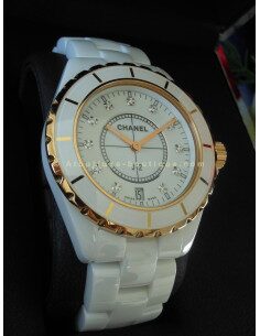 MONTRE CHANEL J12 - OR ROSE ET DIAMANTS
