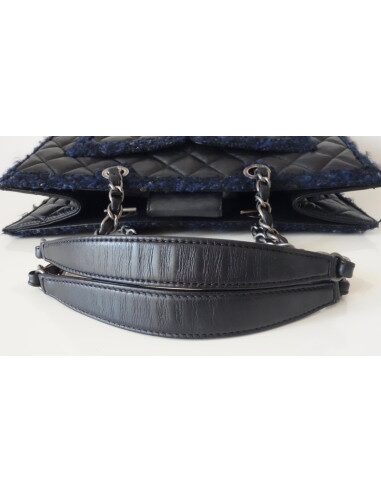 SAC CHANEL SHOPPING BLEU MARINE