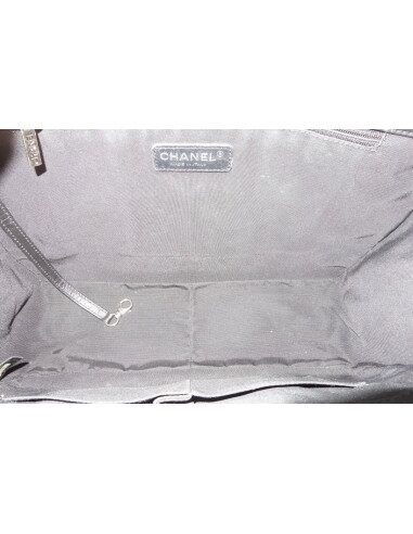 SAC CHANEL SHOPPING BLEU MARINE