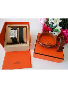 MONTRE HERMES CAPE COD AUTOMATIQUE - 2 BRACELETS DOUBLE TOUR 2