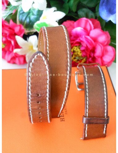 MONTRE HERMES CAPE COD AUTOMATIQUE - 2 BRACELETS DOUBLE TOUR