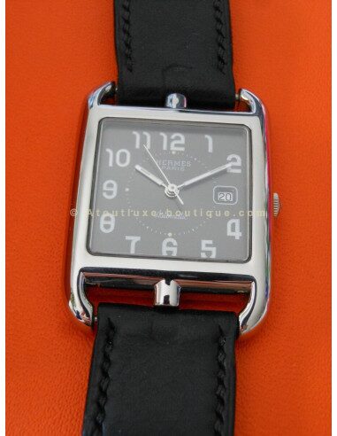 MONTRE HERMES CAPE COD AUTOMATIQUE - 2 BRACELETS DOUBLE TOUR