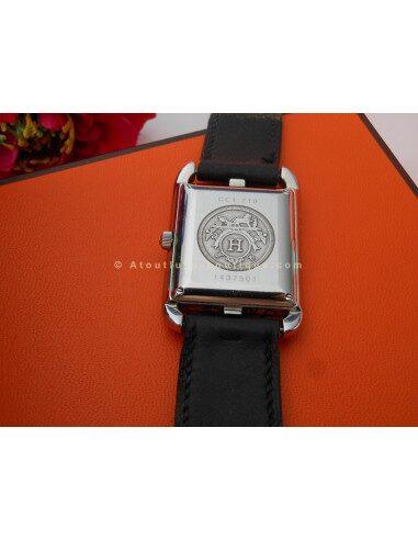 MONTRE HERMES CAPE COD AUTOMATIQUE - 2 BRACELETS DOUBLE TOUR