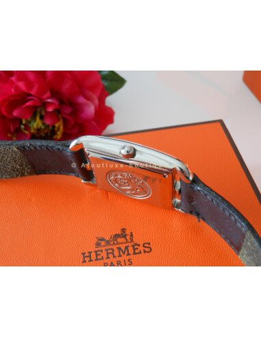 MONTRE HERMES CAPE COD AUTOMATIQUE - 2 BRACELETS DOUBLE TOUR