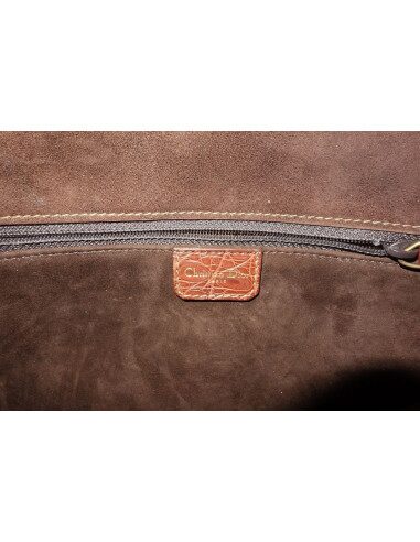 SAC DIOR SADDLE CROCODILE