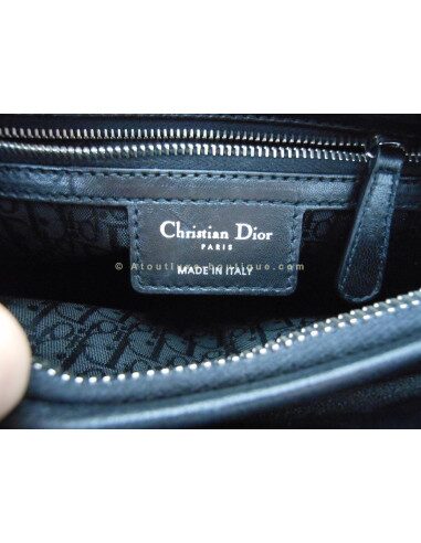 SAC LADY DIOR NOIR - MOYEN MODELE