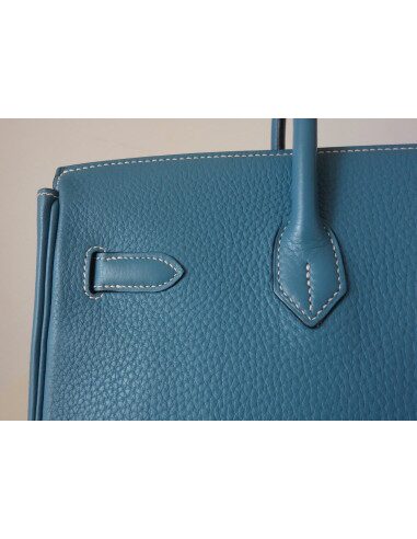 SAC HERMES BIRKIN 35 BLEU JEAN