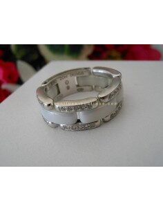 BAGUE CHANEL ULTRA CERAMIQUE BLANC - DIAMANTS