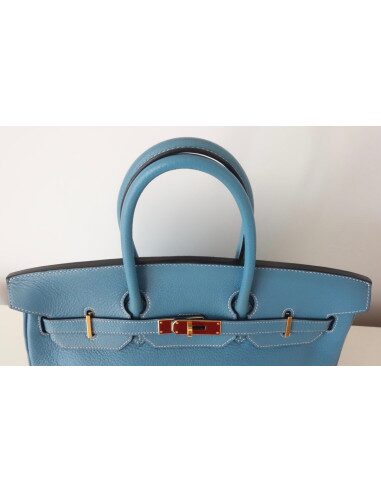SAC HERMES BIRKIN 35 BLEU JEAN