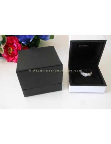 BAGUE CHANEL ULTRA CERAMIQUE BLANC - DIAMANTS