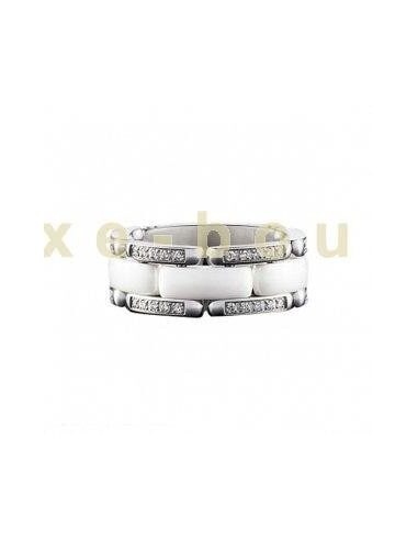 BAGUE CHANEL ULTRA CERAMIQUE BLANC - DIAMANTS