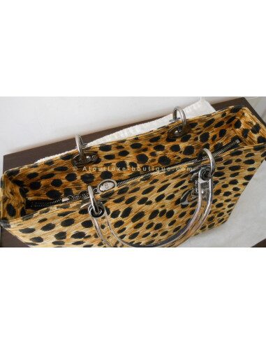 SAC LADY DIOR GRAND MODELE LEOPARD
