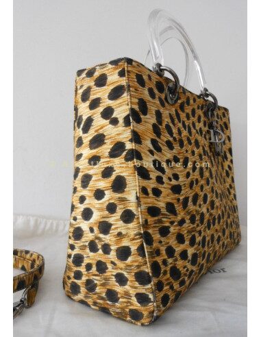 SAC LADY DIOR GRAND MODELE LEOPARD