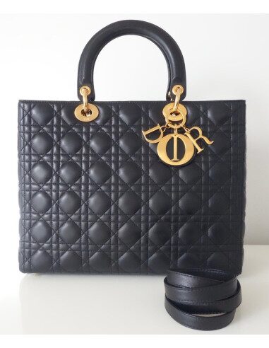 SAC LADY DIOR GM NOIR
