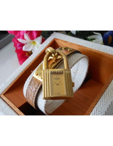 MONTRE HERMES KELLY BRACELET JAUNE COURCHEVEL