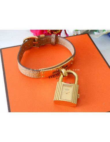 MONTRE HERMES KELLY BRACELET JAUNE COURCHEVEL
