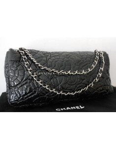 SAC CHANEL MAXI JUMBO CAMELIA NOIR 2