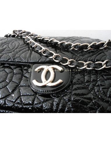 SAC CHANEL MAXI JUMBO CAMELIA NOIR