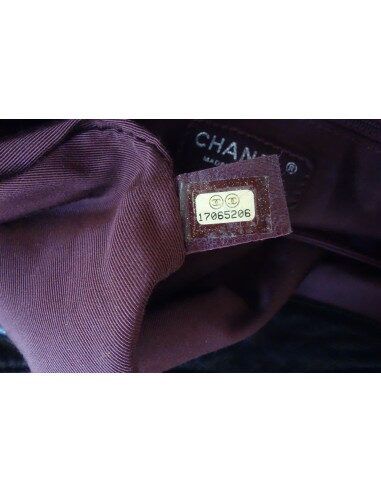 SAC CHANEL GM CUIR ET TWEED