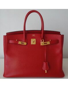 SAC HERMES BIRKIN 35 ROUGE CASAQUE 2