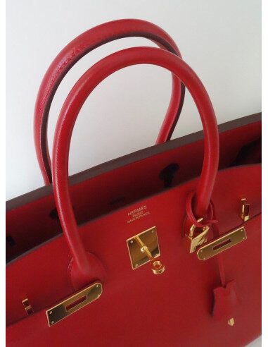 SAC HERMES BIRKIN 35 ROUGE CASAQUE