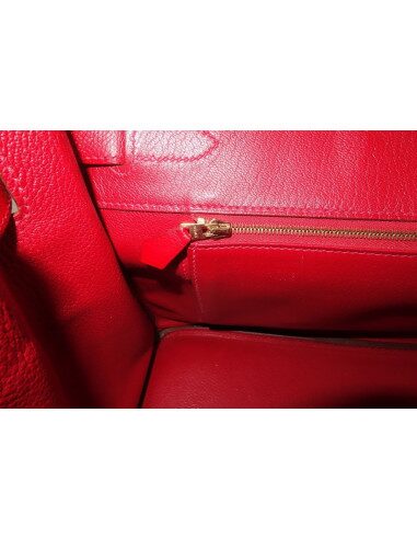 SAC HERMES BIRKIN 35 ROUGE CASAQUE