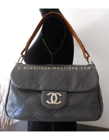 SAC CHANEL MADEMOISELLE GRIS JUMBO