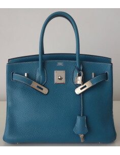 SAC HERMES BIRKIN 30 BLEU JEAN 2