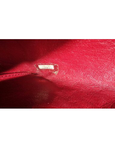 POCHETTE CHANEL CUIR VERNI NOIR