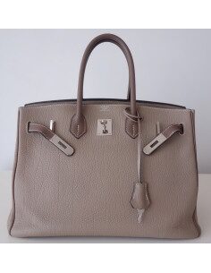 Sac Hermes Birkin 35 bicolore