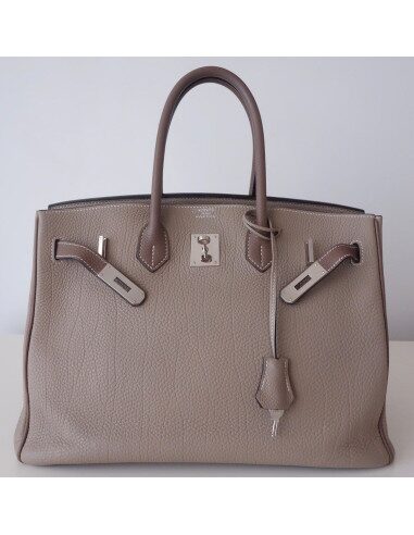 Sac Hermes Birkin 35 bicolore