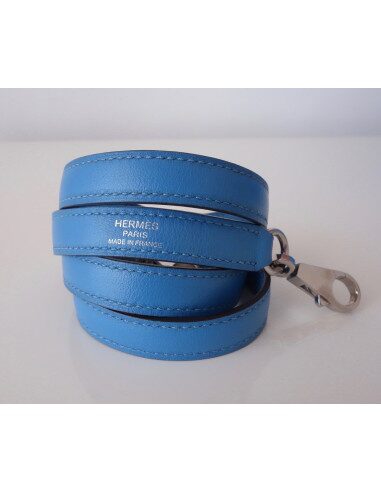 SAC HERMES KELLY 25 BLEU PARADIS
