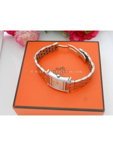 MONTRE HERMES HEURE H POUR DAME - DIAMANTS