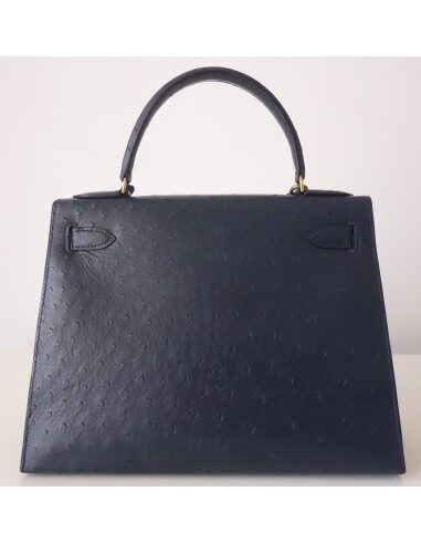 SAC HERMES KELLY 28 AUTRUCHE