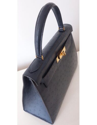 SAC HERMES KELLY 28 AUTRUCHE