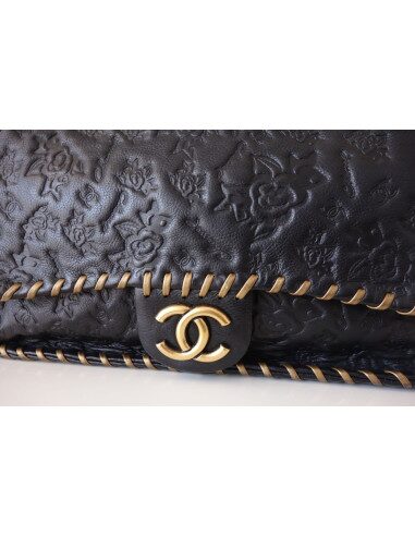 SAC CHANEL NOIR CAMELIA