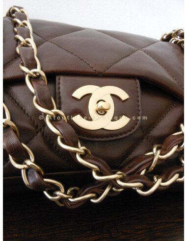 SAC CHANEL TIMELESS GRAND MODELE CHOCOLAT