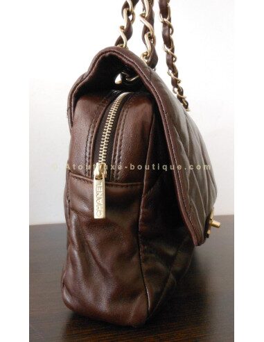 SAC CHANEL TIMELESS GRAND MODELE CHOCOLAT