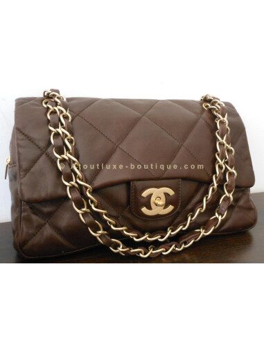 SAC CHANEL TIMELESS GRAND MODELE CHOCOLAT