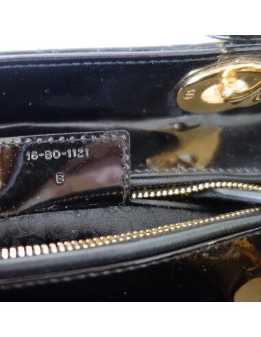 SAC LADY DIOR MEDIUM VERNI