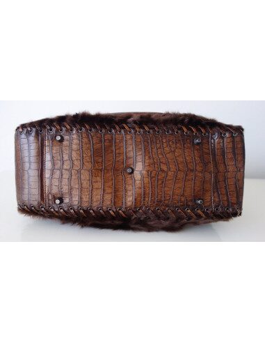 SAC DIOR ETHNIC CROCODILE