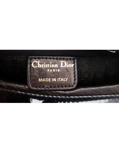SAC LADY DIOR VERNI NOIR