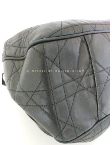 SAC DIOR CANNAGE CUIR NOIR