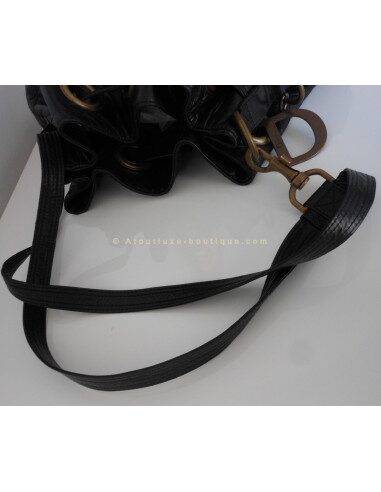 SAC DIOR CANNAGE CUIR NOIR
