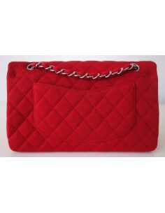 SAC CHANEL CLASSIQUE JERSEY ROUGE 2