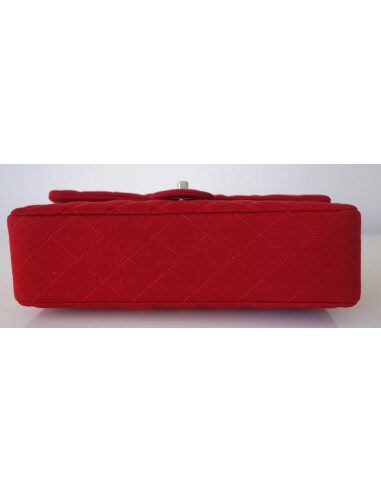 SAC CHANEL CLASSIQUE JERSEY ROUGE