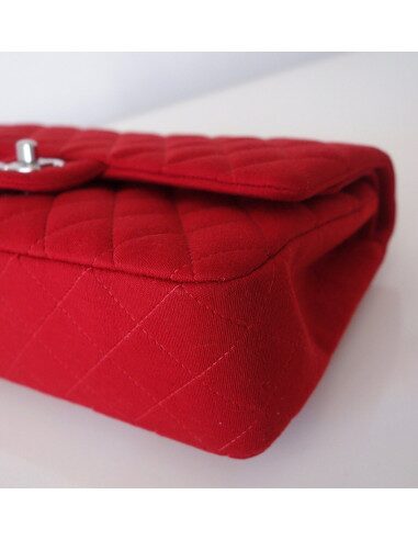 SAC CHANEL CLASSIQUE JERSEY ROUGE